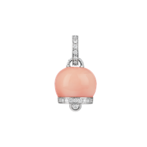 Ciondolo Campanella medio corallo rosa